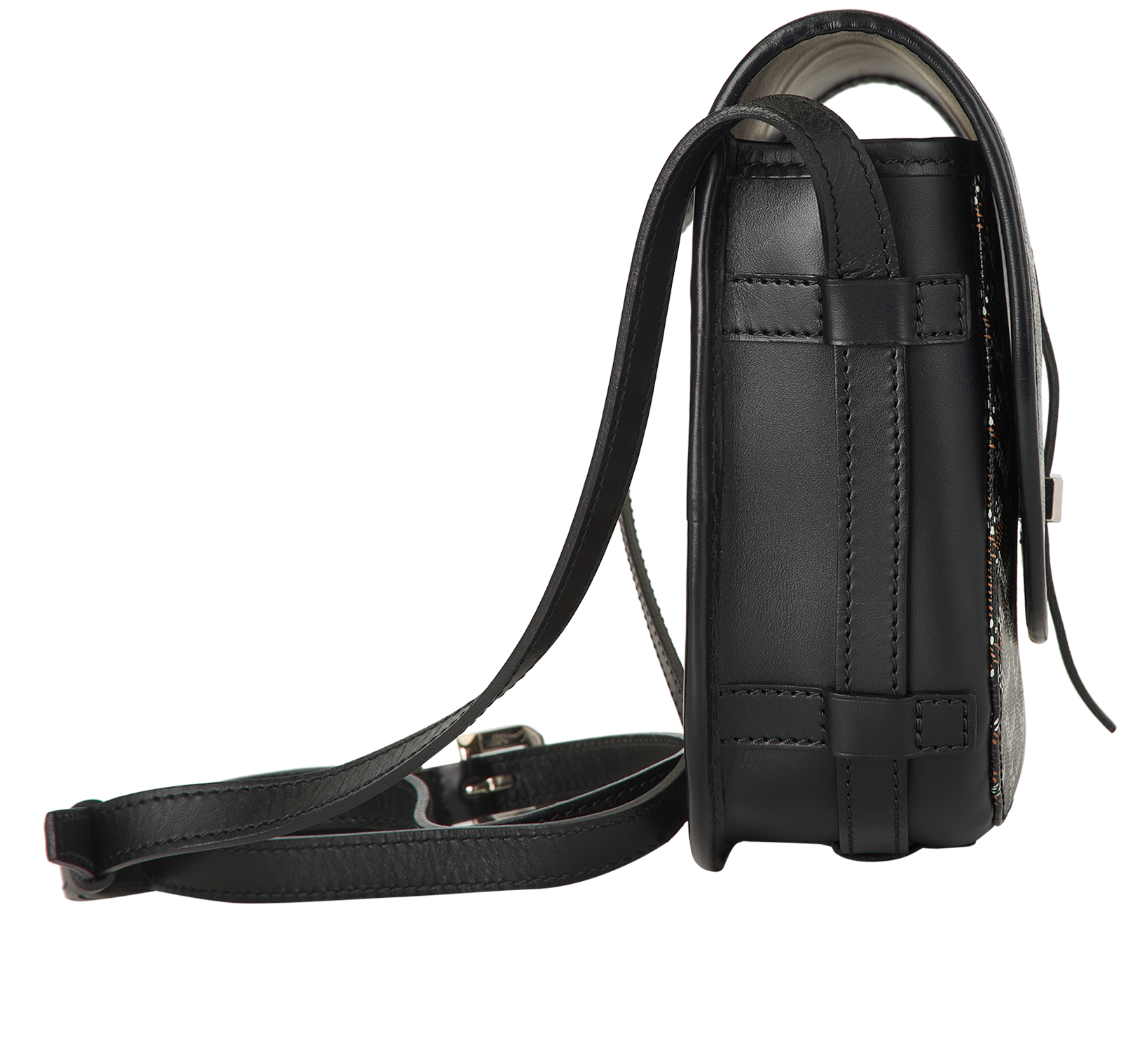 Belvedere PM, &pound;1,100, Handbags, Black, Canvas, Side view